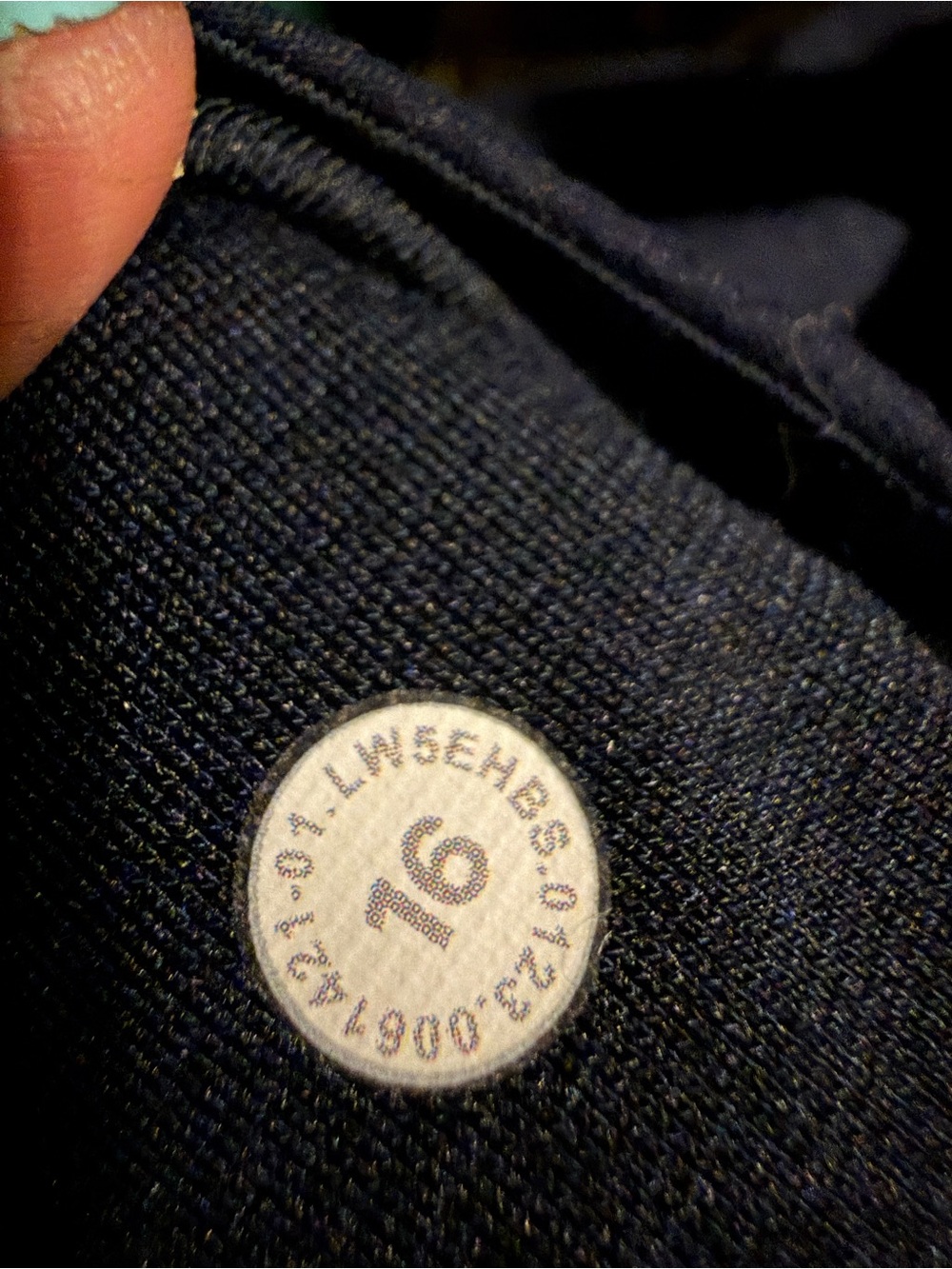 Lululemon Align High Rise Leggings With Pockets Size 16 Navy Blue Nulu LW5EHBS E - Picture 5 of 6